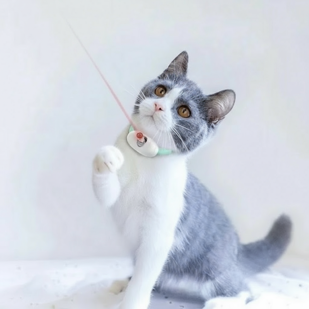 Brinquedo inteligente para gatos, led, laser, brinquedo para provocar gatos.