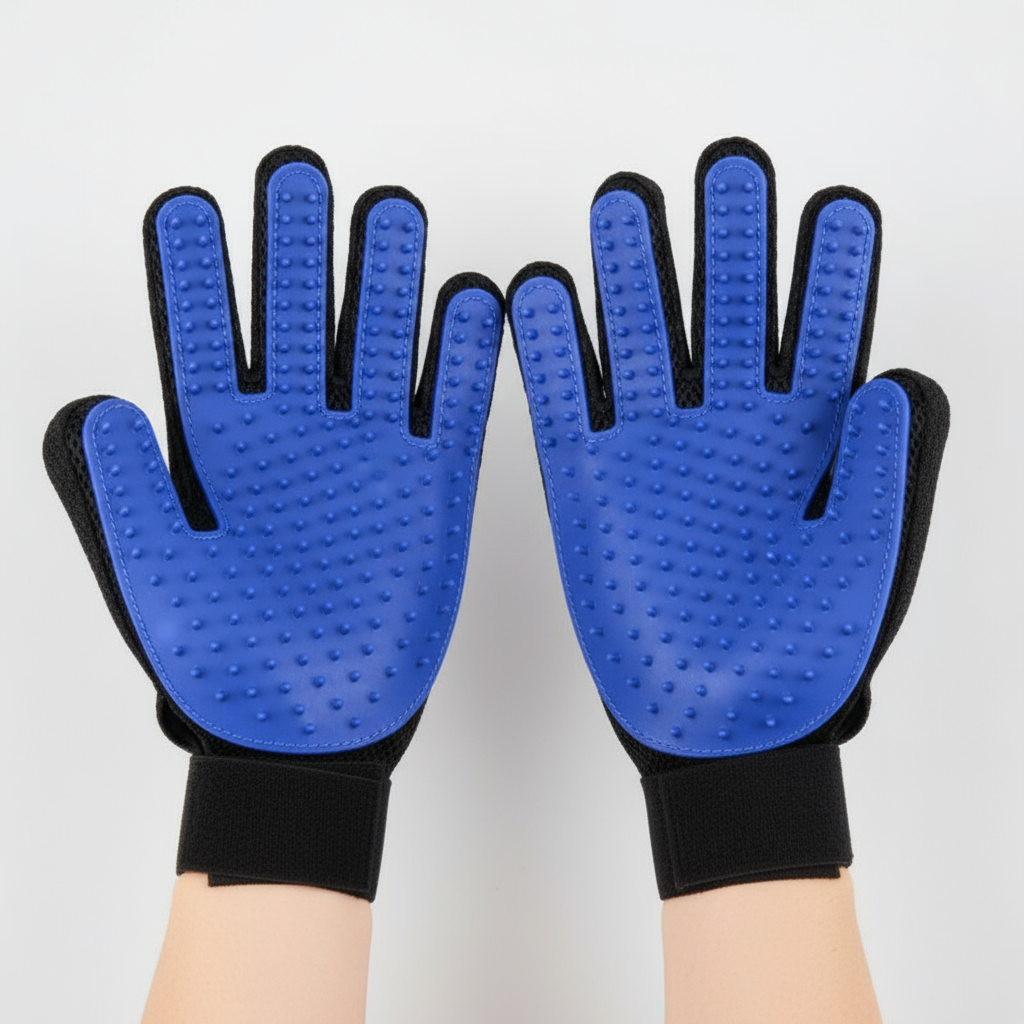 Kit Cuidados Pet Compre 1 Leve 2 Patabella Luva Removedora de Pelos + Escova de Banho com Dispenser.