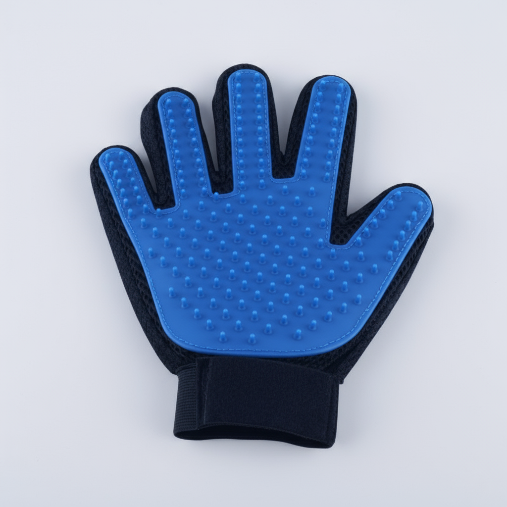 Kit Cuidados Pet Compre 1 Leve 2 Patabella Luva Removedora de Pelos + Escova de Banho com Dispenser.