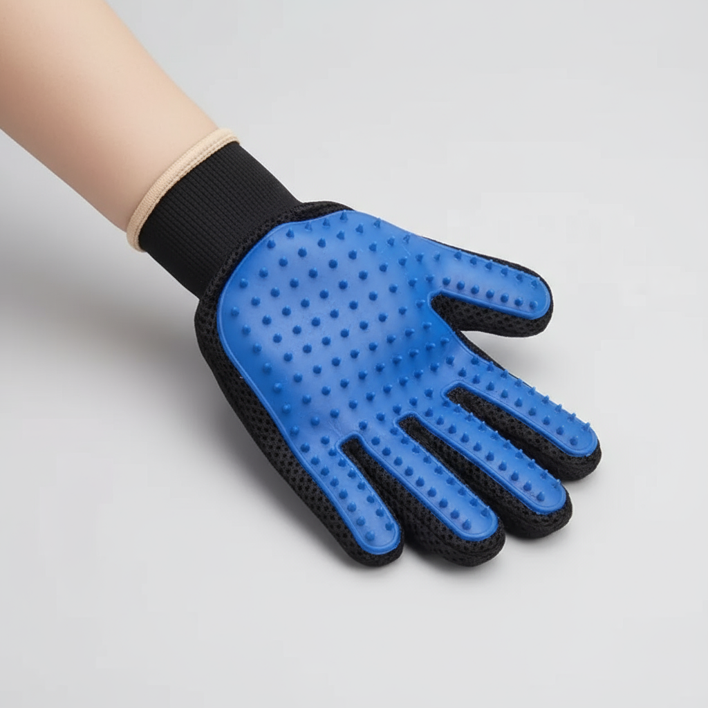 Kit Cuidados Pet Compre 1 Leve 2 Patabella Luva Removedora de Pelos + Escova de Banho com Dispenser.