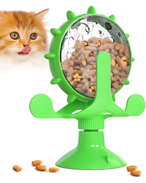 Brinquedo Interativo para Cães e Gatos  Alimentador Inteligente em Formato de Roda.