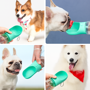 HOMING Garrafa Água Bebedouro para Cães e Gatos - 350ml Portátil para Passeios e Viagens.