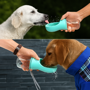 HOMING Garrafa Água Bebedouro para Cães e Gatos - 350ml Portátil para Passeios e Viagens.