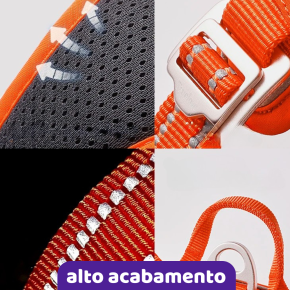 Peitoral Ajustável Reflexivo para Cães Grandes - Patabella.