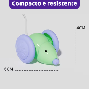 Rato Interativo Inteligente para Cães e Gatos  Patabella.